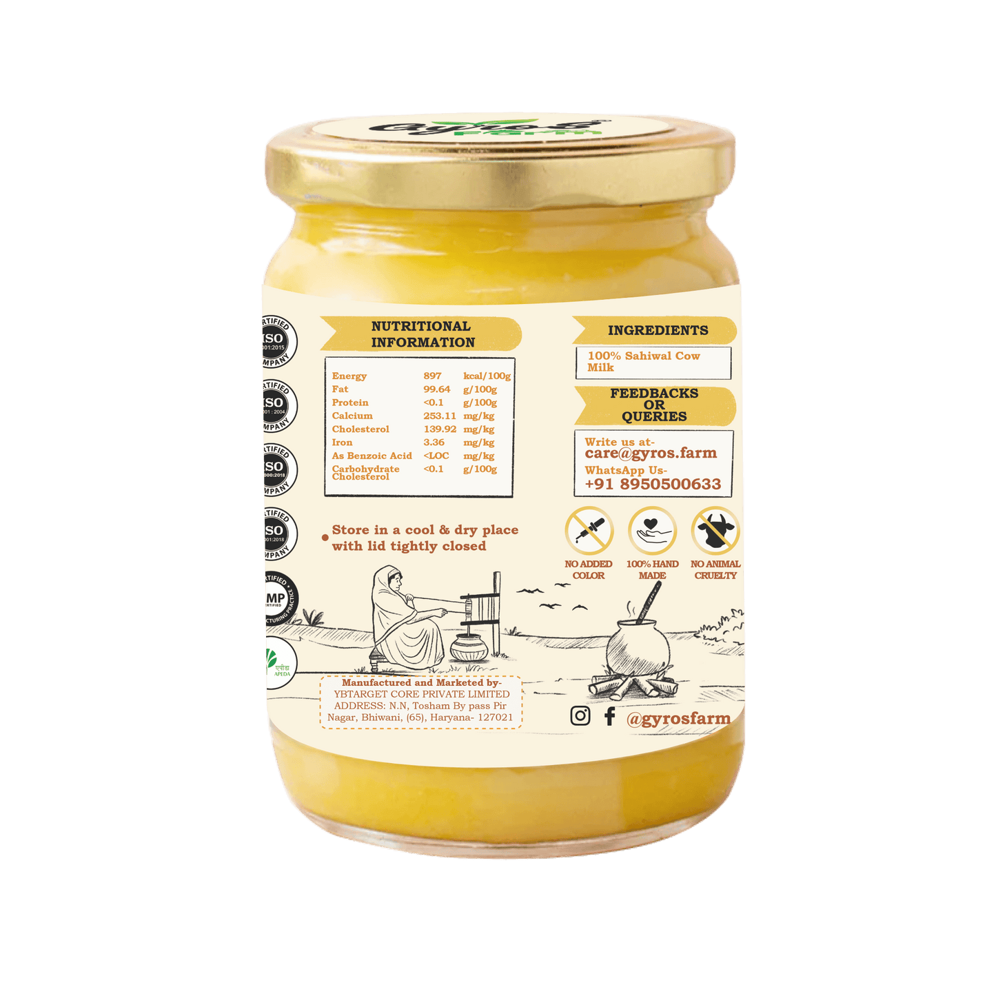 Daily Health Combo | Sahiwal Cow Ghee & Desi Cow Ghee | 500ml + 500ml