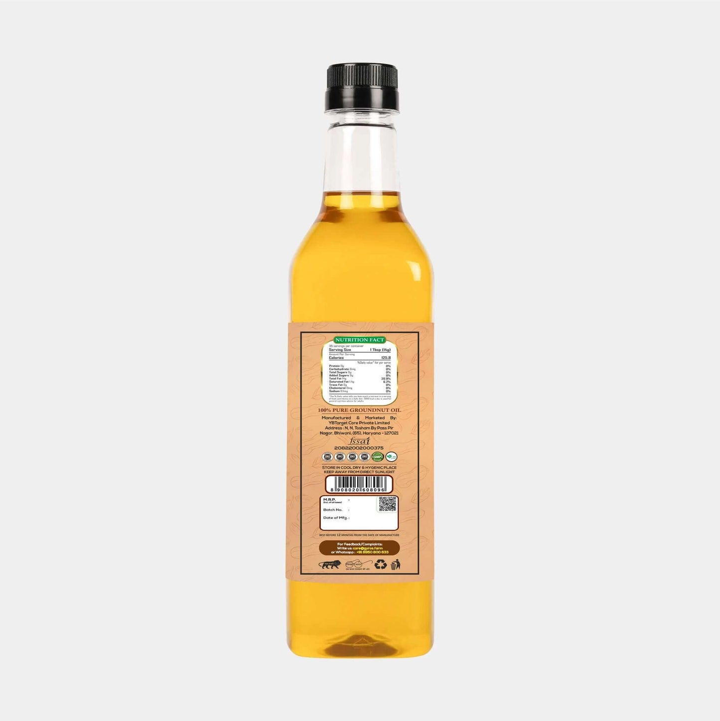 Trial Pack | Black Mustard & Groundnut Stone Cold Pressed Oil | Unfiltered | Unadulterated | PET Bottle | New Arrival