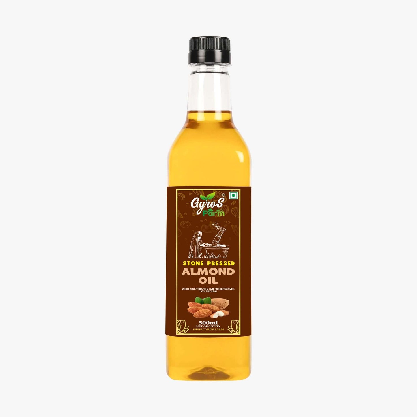 Stone Cold Pressed Almond Oil | Premium Grade | Naturally Extracted | Zero Chemicals