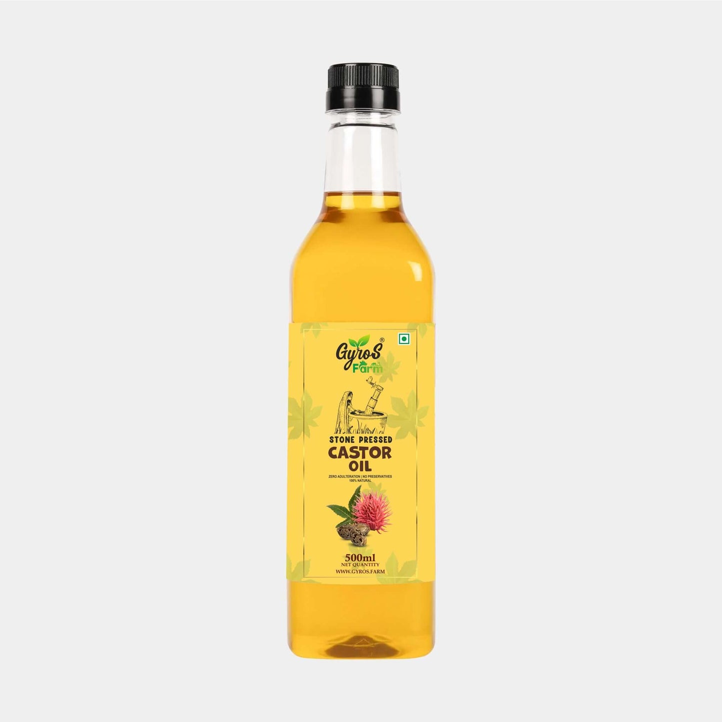 Stone Cold Pressed Castor Oil | 100% Pure Arandi Oil | For Hair, Skin, Joints