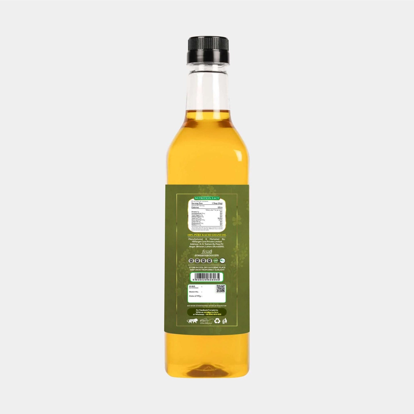 Trial Pack | Yellow Mustard & Coconut Stone Cold Pressed Oil | Unfiltered | Unadulterated | PET Bottle | New Arrival