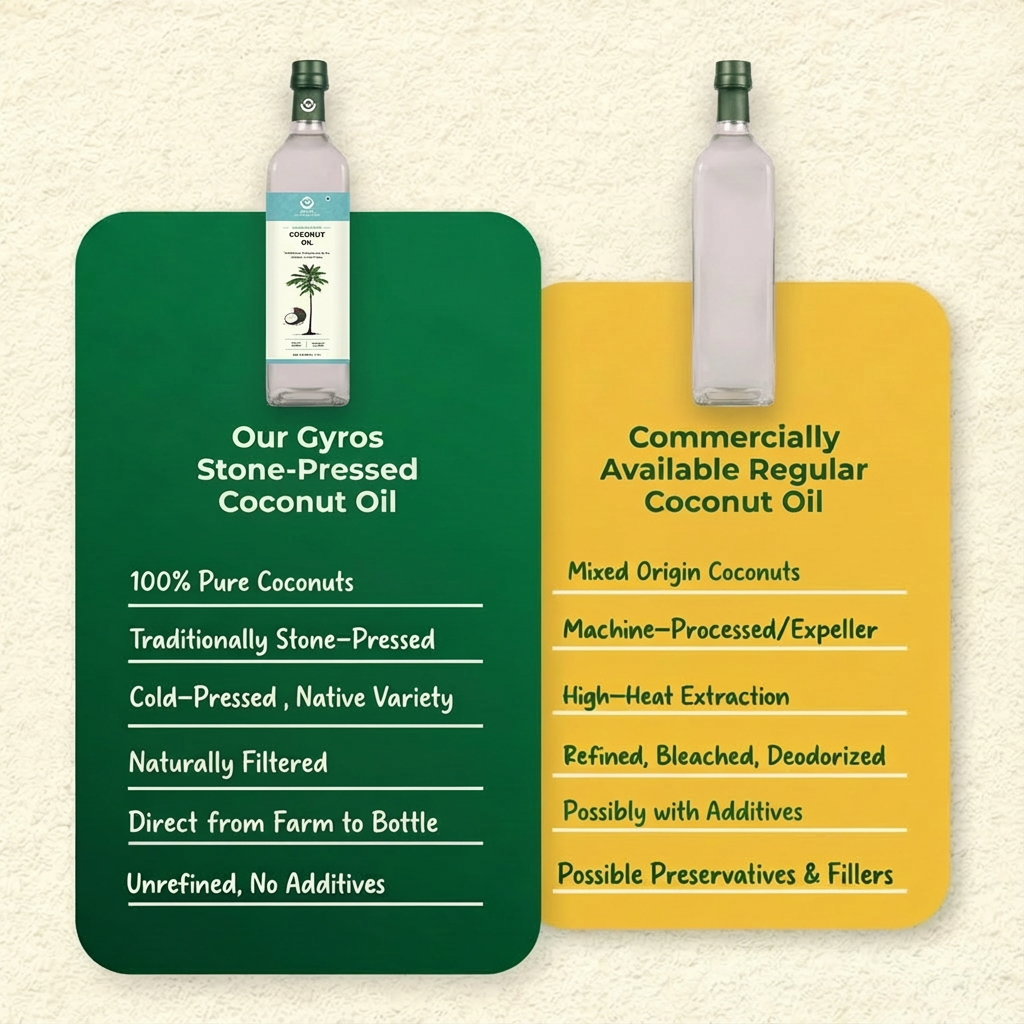 Stone Cold Pressed Black Mustards and Coconut oil | 1L + 1L | Zero Adulteration| Unfiltered | Glass Bottles