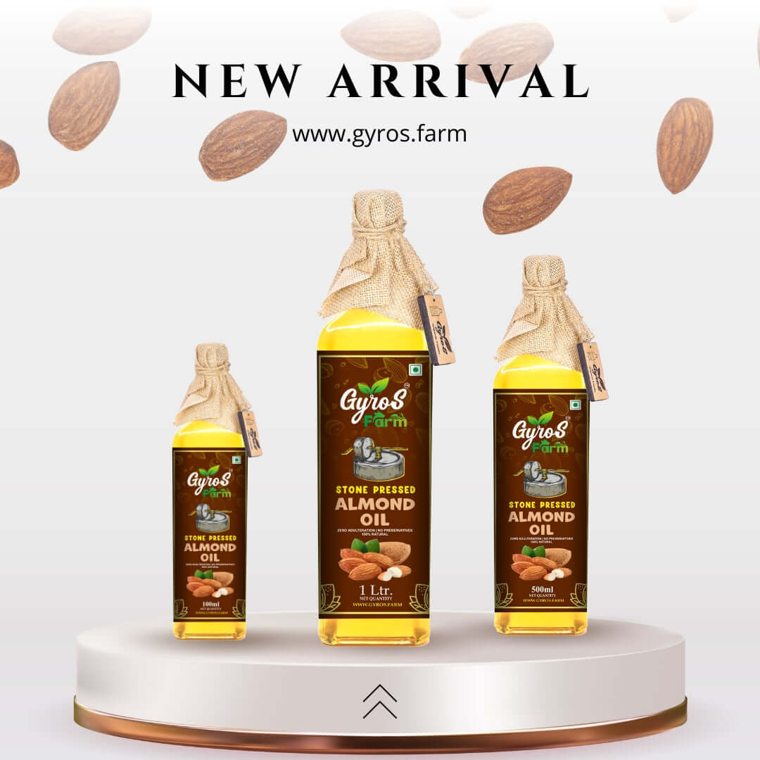 Stone Cold Pressed Almond Oil | Premium Grade | Naturally Extracted | Zero Chemicals