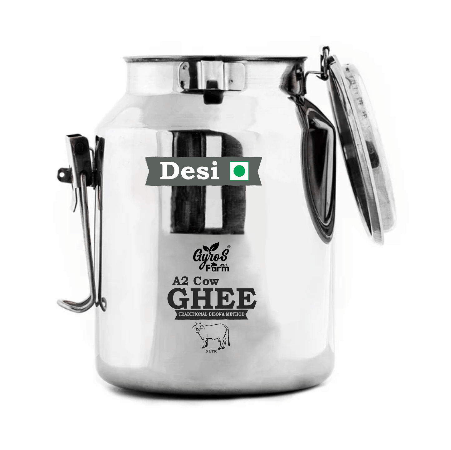 A2 Desi Cow Ghee | Bilona Churned | From Grass-Fed Desi Cows | 100% Purity Guaranteed