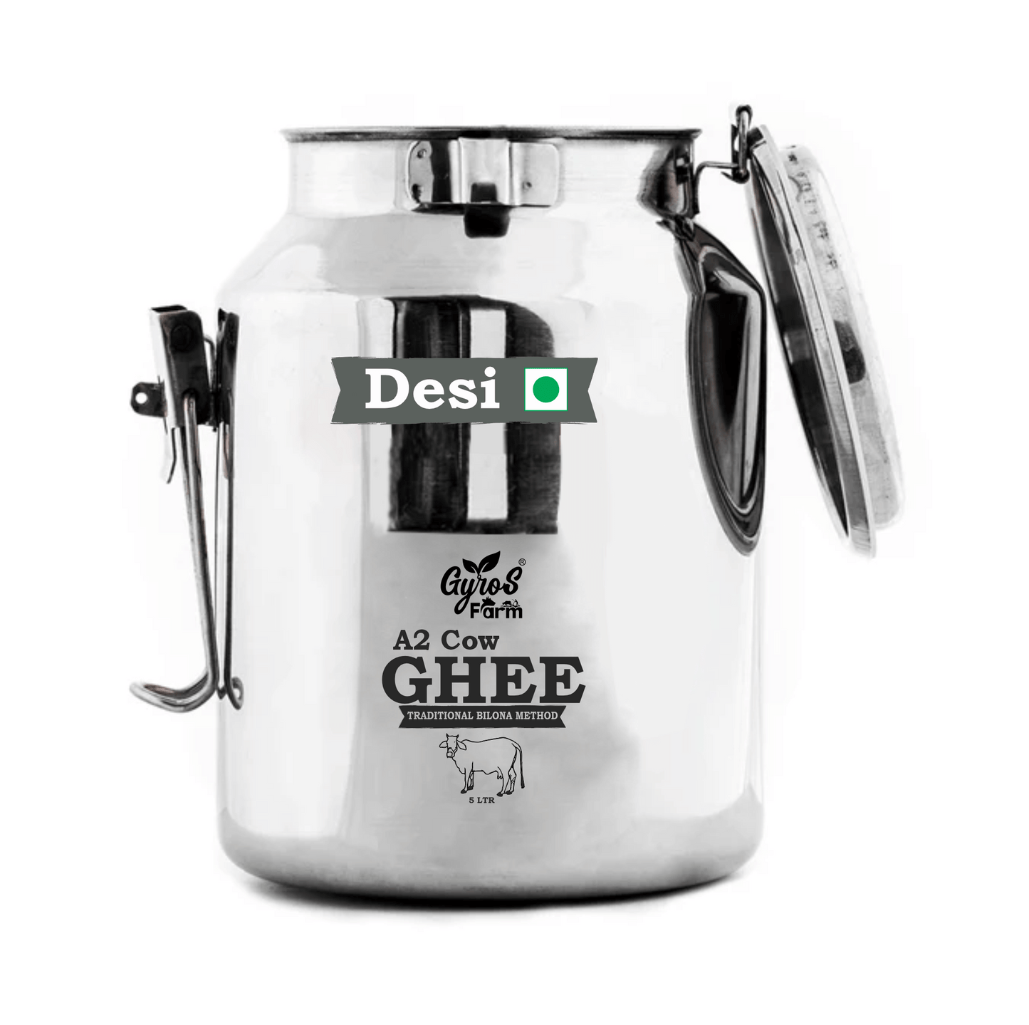 A2 Desi Cow Ghee | Bilona Churned | From Grass-Fed Desi Cows | Made in VILLAGE (From Free Roaming Cows), Not Gaushala