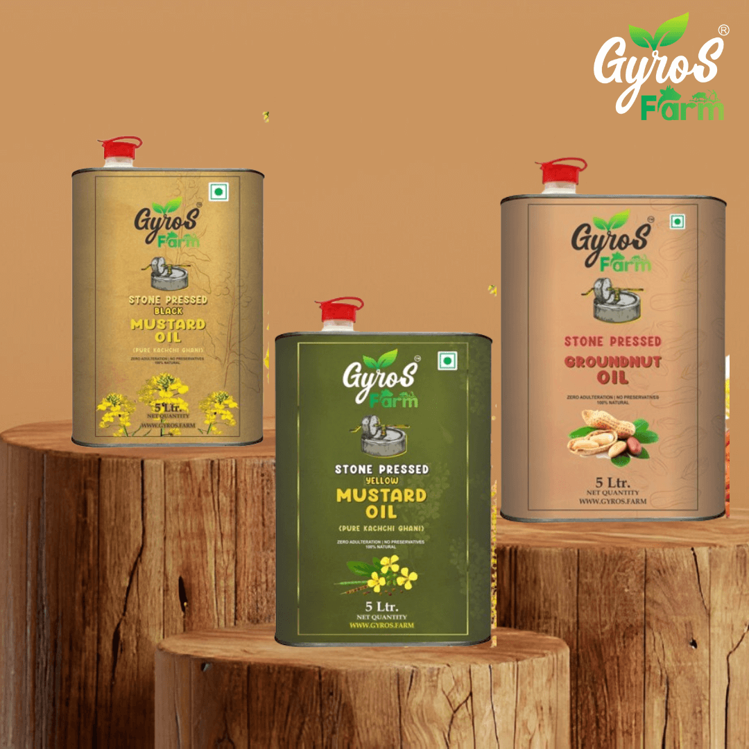 Kitchen Essential Combo | Yellow Mustard | Black Mustard | Grondnut - 5L each