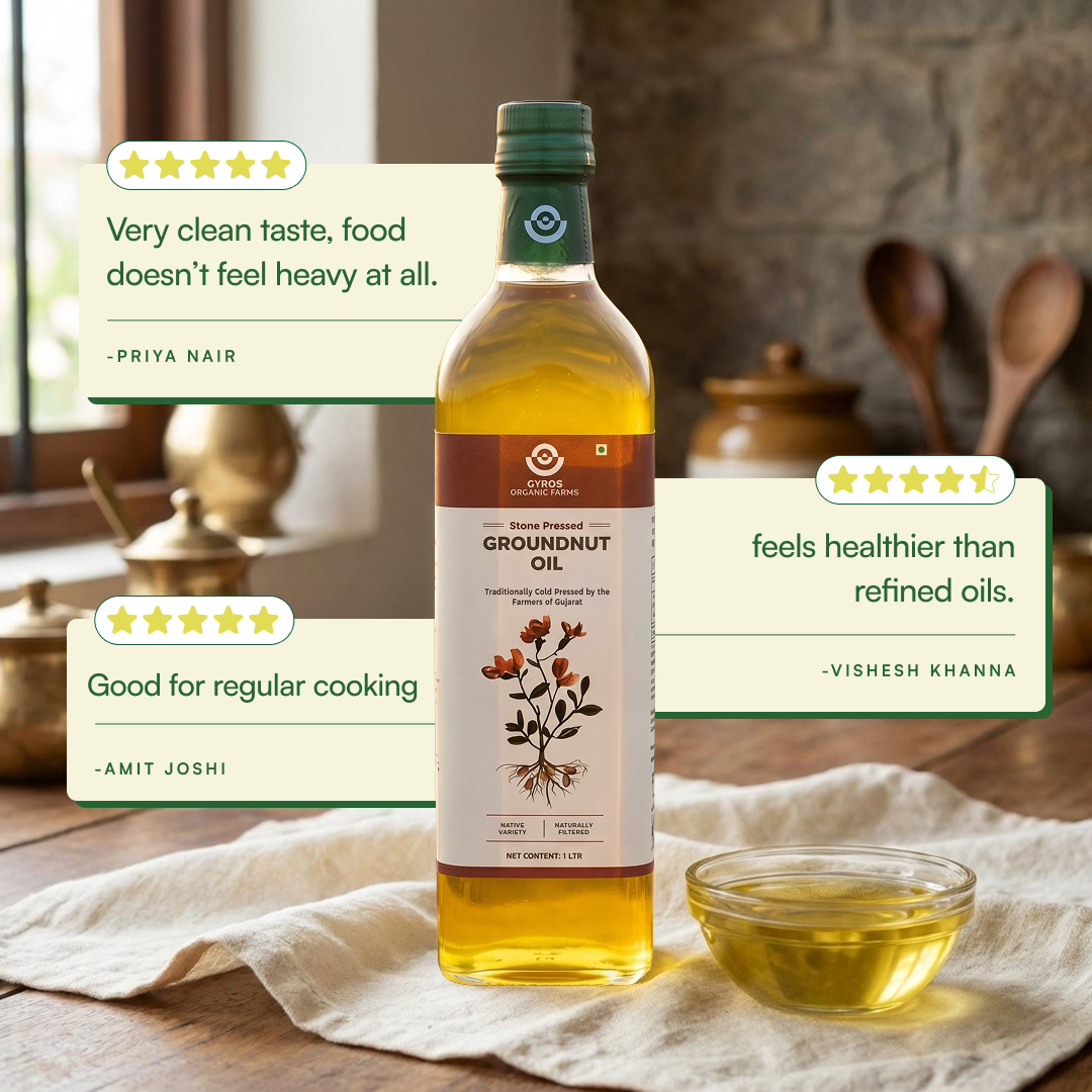 Stone Cold Pressed Groundnut Oil