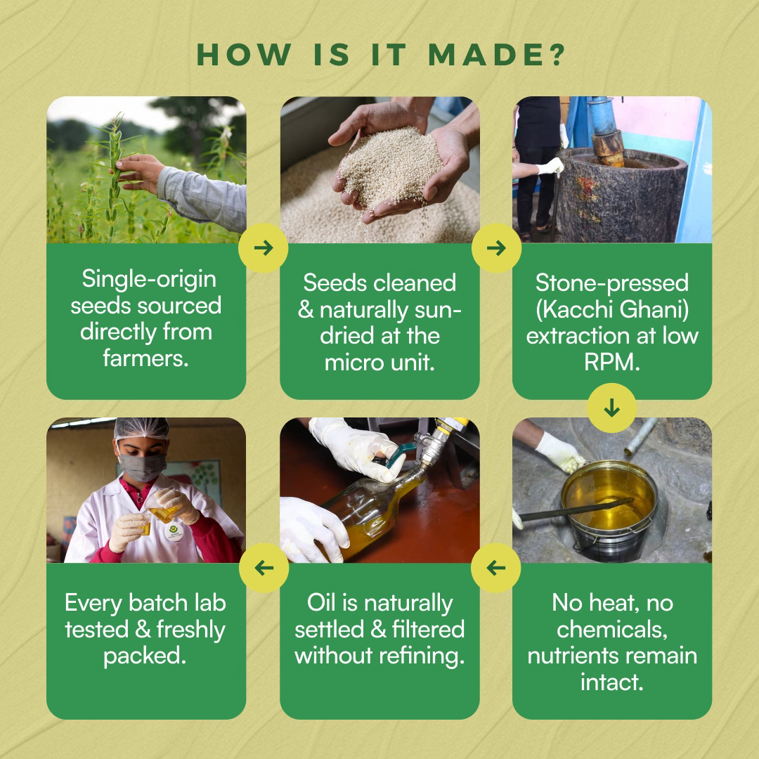 Stone Cold Pressed White Sesame Oil