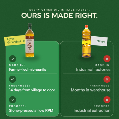 Stone Cold Pressed Groundnut Oil