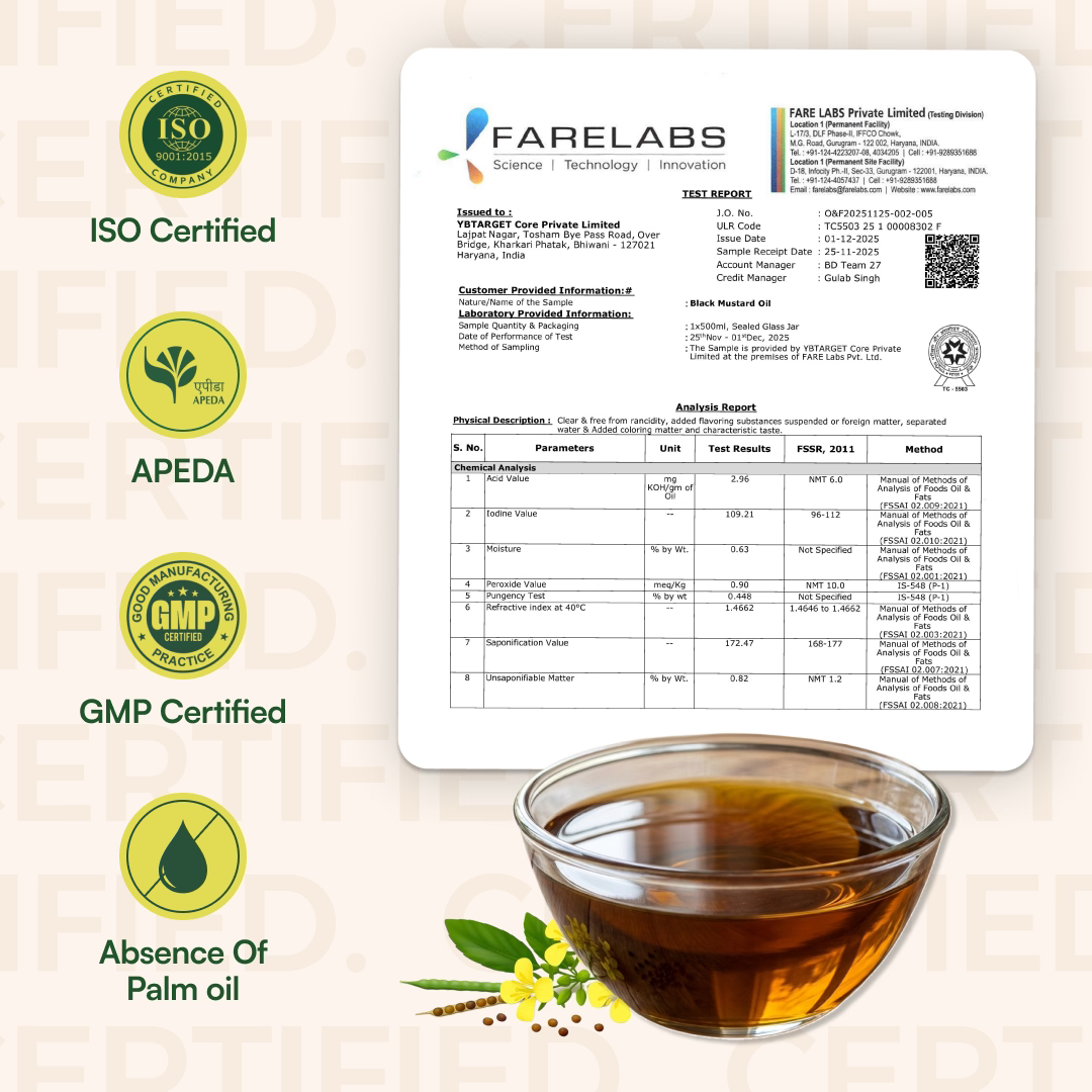 Stone Cold Pressed Black Mustard Oil