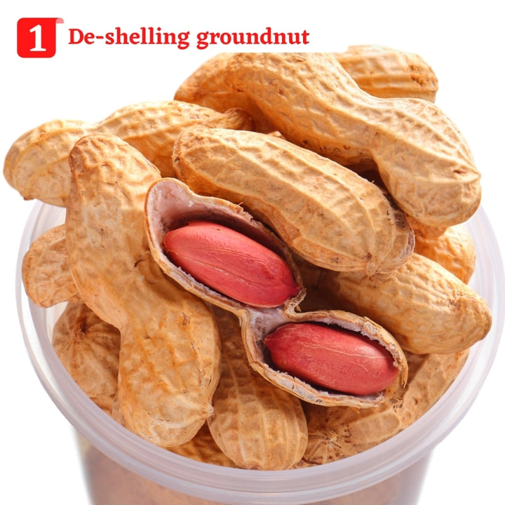 De-shelling of Groundnuts