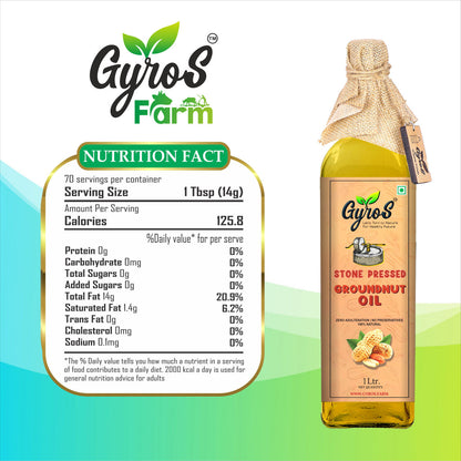 full nutrition table of gyros cold pressed groundnut oil