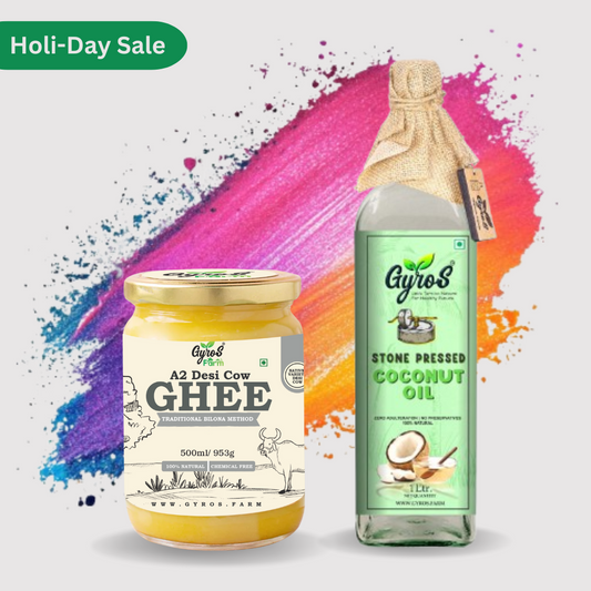 A2 Desi Cow Ghee & Coconut Stone Pressed Oil