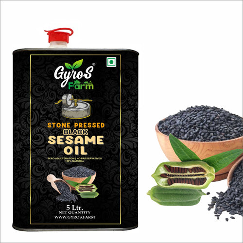 Stone Pressed Black Sesame Oil - 5L Tin
