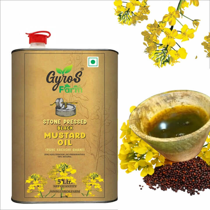 Stone Cold Pressed Oil Yellow and Black Mustard Combo | 5L + 5L | zero Adulteration | Sieve Filtered