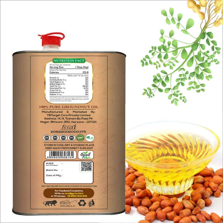 Stone Cold Pressed Groundnut and Sesame Oil Combo | 5L + 5L | zero Adulteration | Sieve Filtered