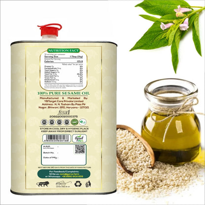 Stone Cold Pressed Groundnut and Sesame Oil Combo | 5L + 5L | zero Adulteration | Sieve Filtered