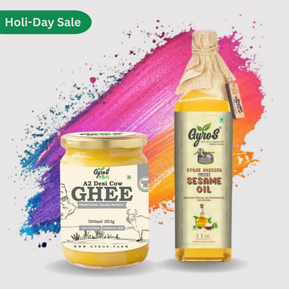 A2 Desi Cow Ghee & Sesame Stone Pressed Oil