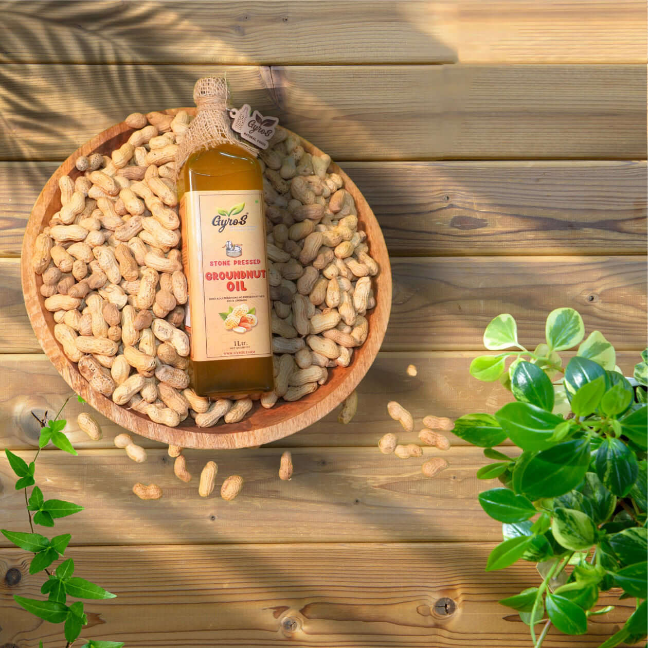 gyros wood pressed ground nut oil 