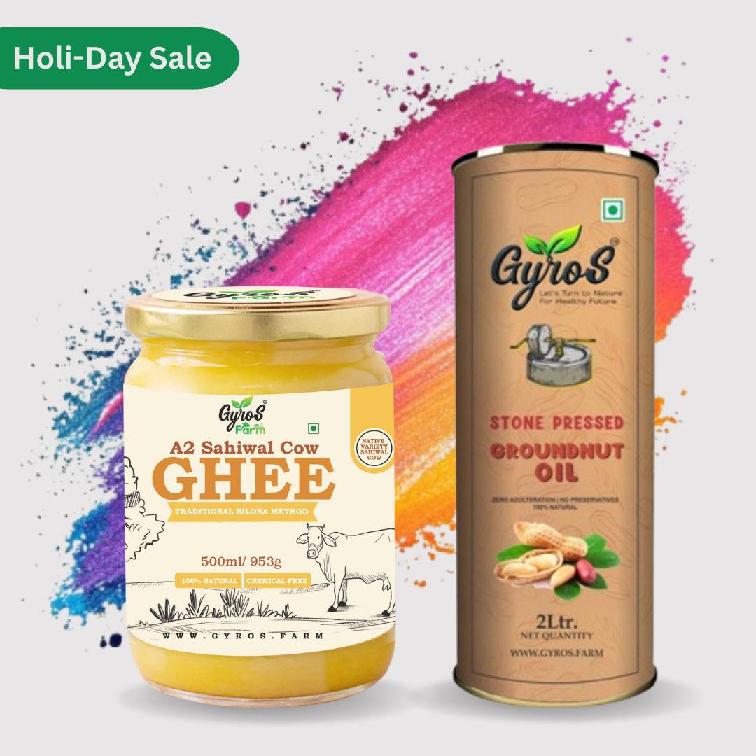 A2 Sahiwal Cow Ghee & Groundnut Stone Pressed Oil