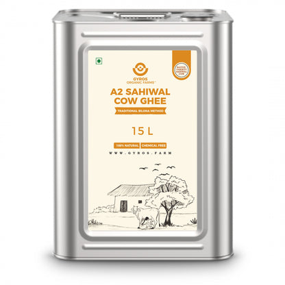 A2 Sahiwal Cow Ghee | Traditional Bilona Method | From Grass-Fed Desi Sahiwal Cows | Made in VILLAGE (From Free Roaming Cows), Not Gaushala