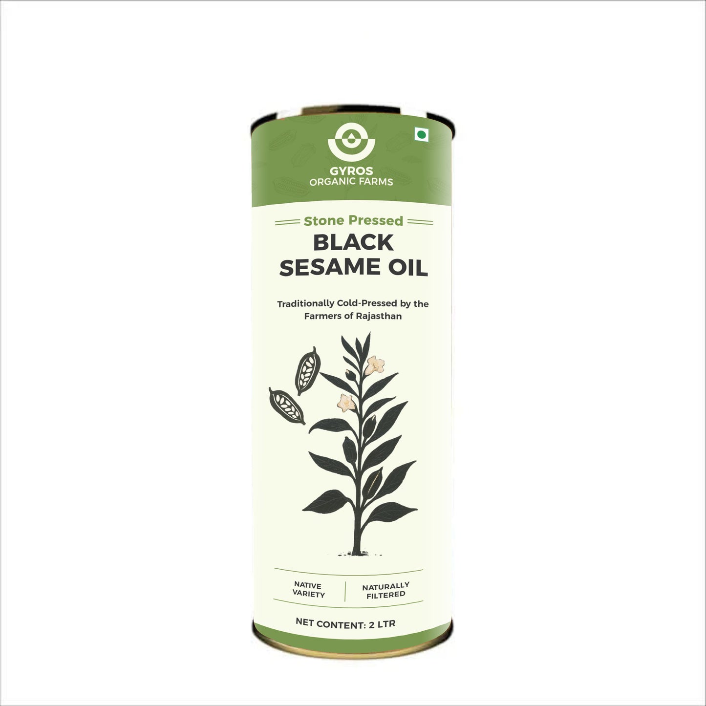 Stone Cold Pressed Black Sesame Oil | Deep Flavor | Unfiltered | Rich Aroma