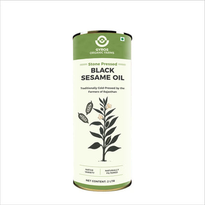 Stone Cold Pressed Black Sesame Oil | Deep Flavor | Unfiltered | Rich Aroma