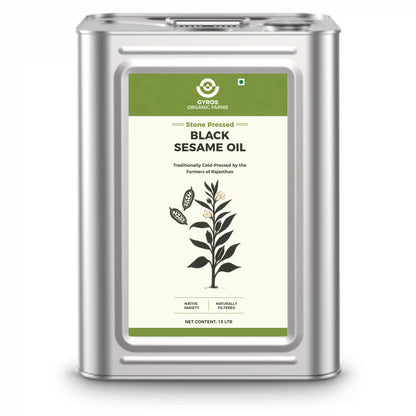 Stone Cold Pressed Black Sesame Oil | Deep Flavor | Unfiltered | Rich Aroma