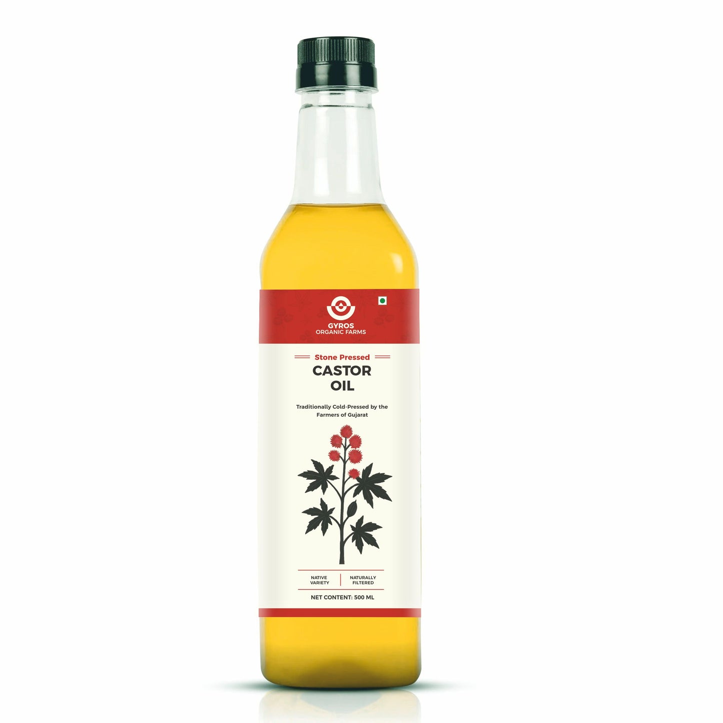 Stone Cold Pressed Castor Oil | 100% Pure Arandi Oil | For Hair, Skin, Joints