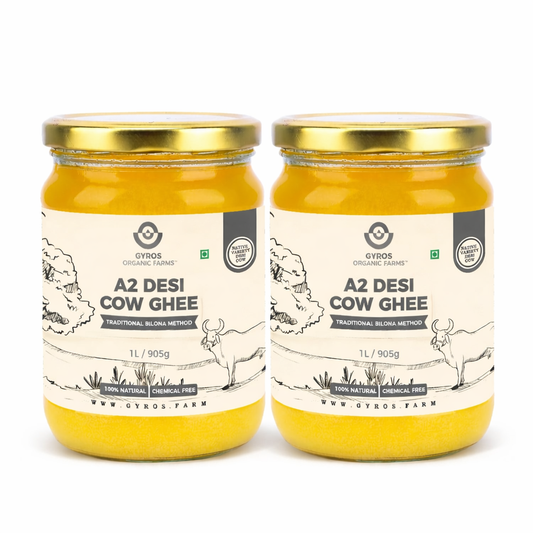 Health Conscious Combo | Desi Cow Ghee | Bilona Churned made from Curd | 1L + 1L