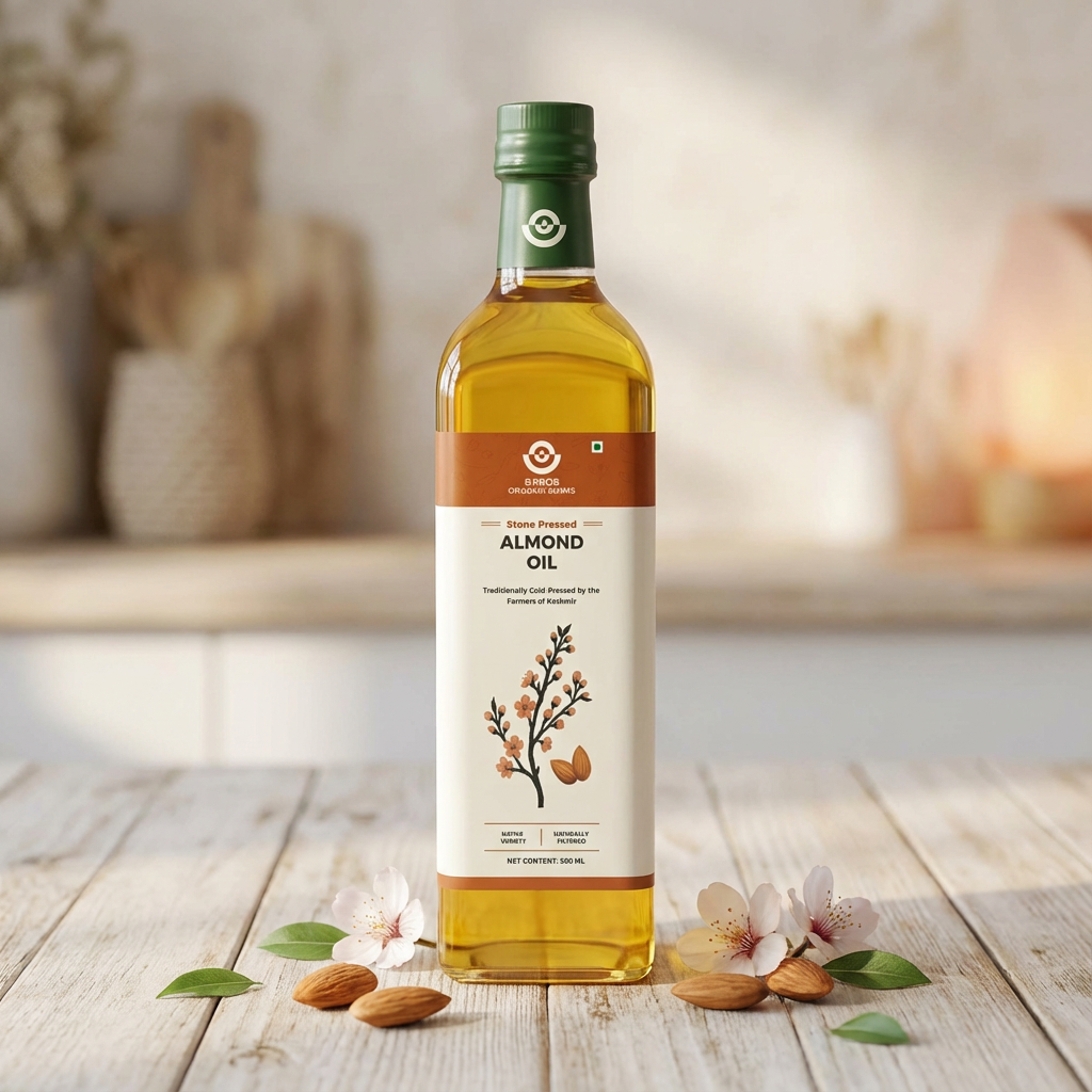 Stone Cold Pressed Almond Oil | Premium Grade | Naturally Extracted | Zero Chemicals