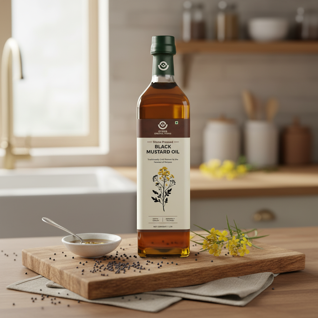 Stone Cold Pressed Black Mustard Oil | 100% Pure | Made From Native Seeds | Zero Preservatives
