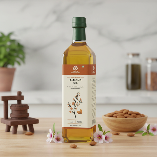 Stone Cold Pressed Almond Oil | Premium Grade | Naturally Extracted | Zero Chemicals