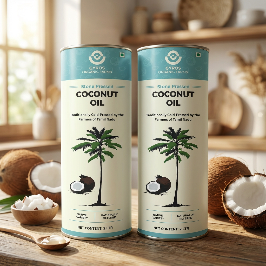 Stone Cold Pressed Coconut Oil Combo | 2L + 2L | zero Adulteration | Sieve Filtered