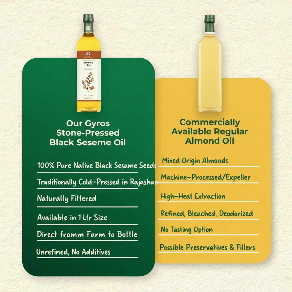 Stone Cold Pressed Black Sesame Oil | Deep Flavor | Unfiltered | Rich Aroma