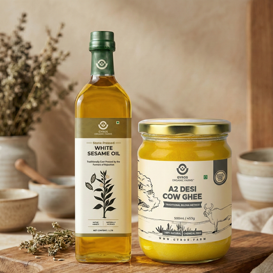 A2 Desi Cow Ghee & Sesame Stone Pressed Oil