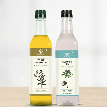 Trial Pack | Sesame & Coconut Stone Cold Pressed Oil | Unfiltered | Unadulterated | PET Bottle |New Arrival