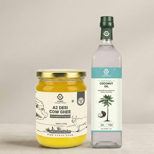 A2 Desi Cow Ghee & Coconut Stone Pressed Oil