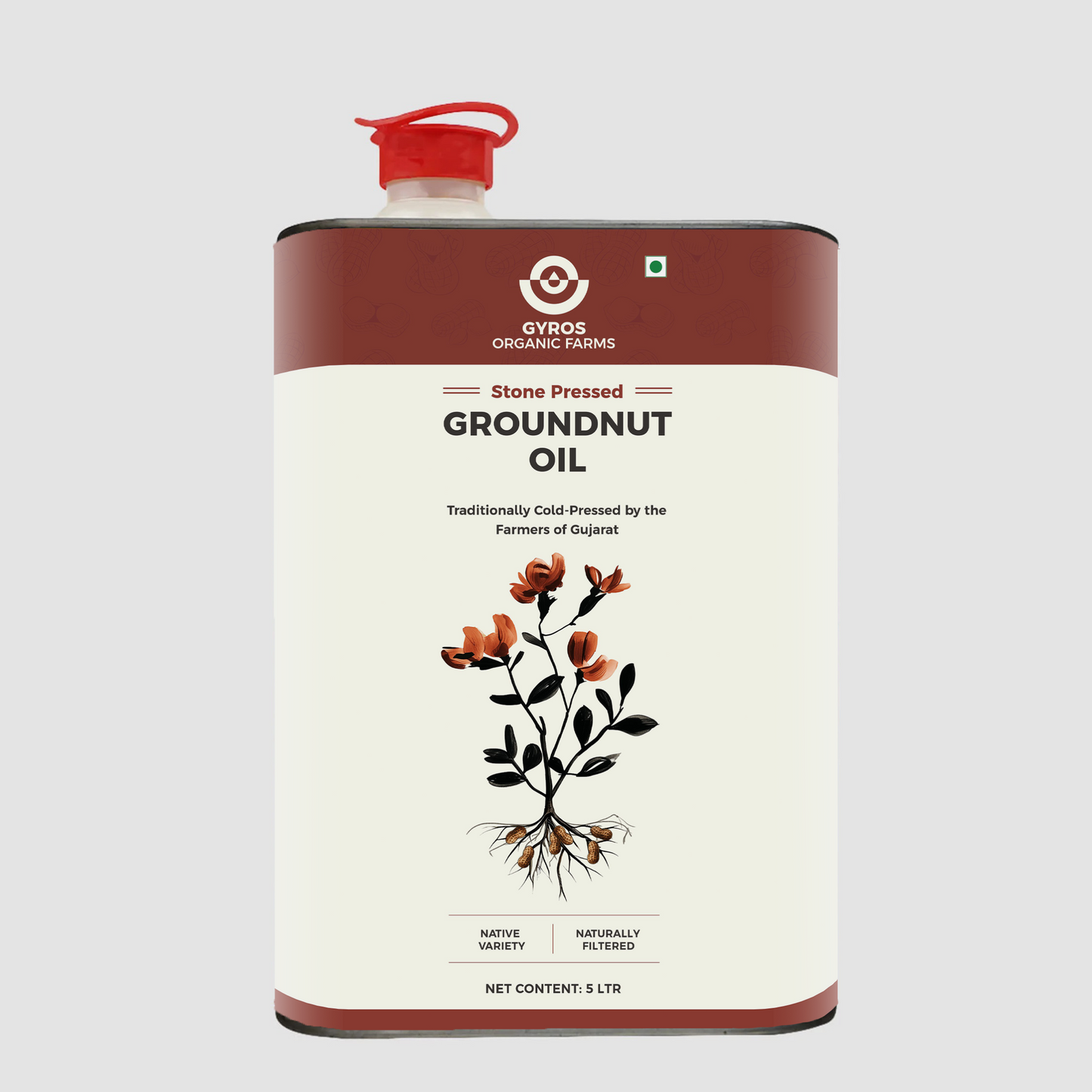 Stone Cold Pressed Groundnut Oil | 100% Pure | Made From High Quality Organic Peanuts