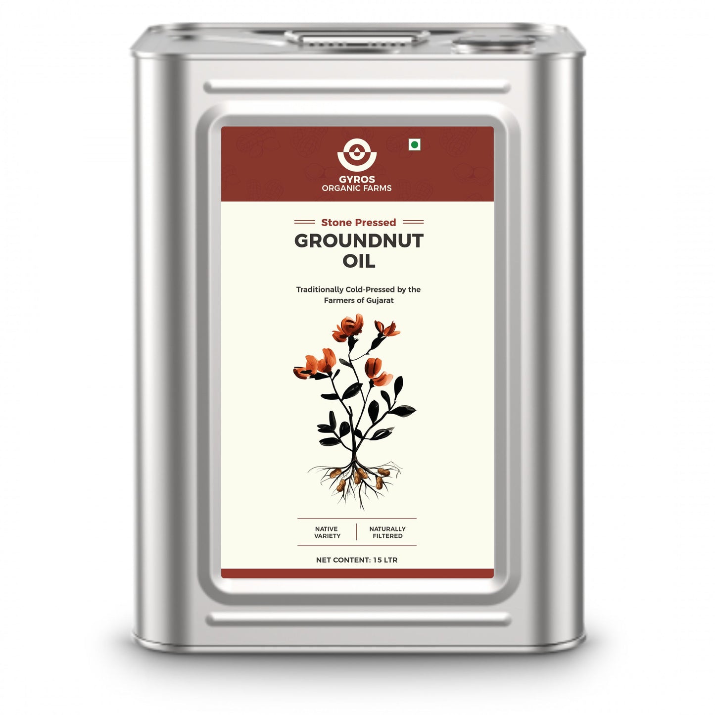 Stone Cold Pressed Groundnut Oil | 100% Pure | Made From High Quality Organic Peanuts