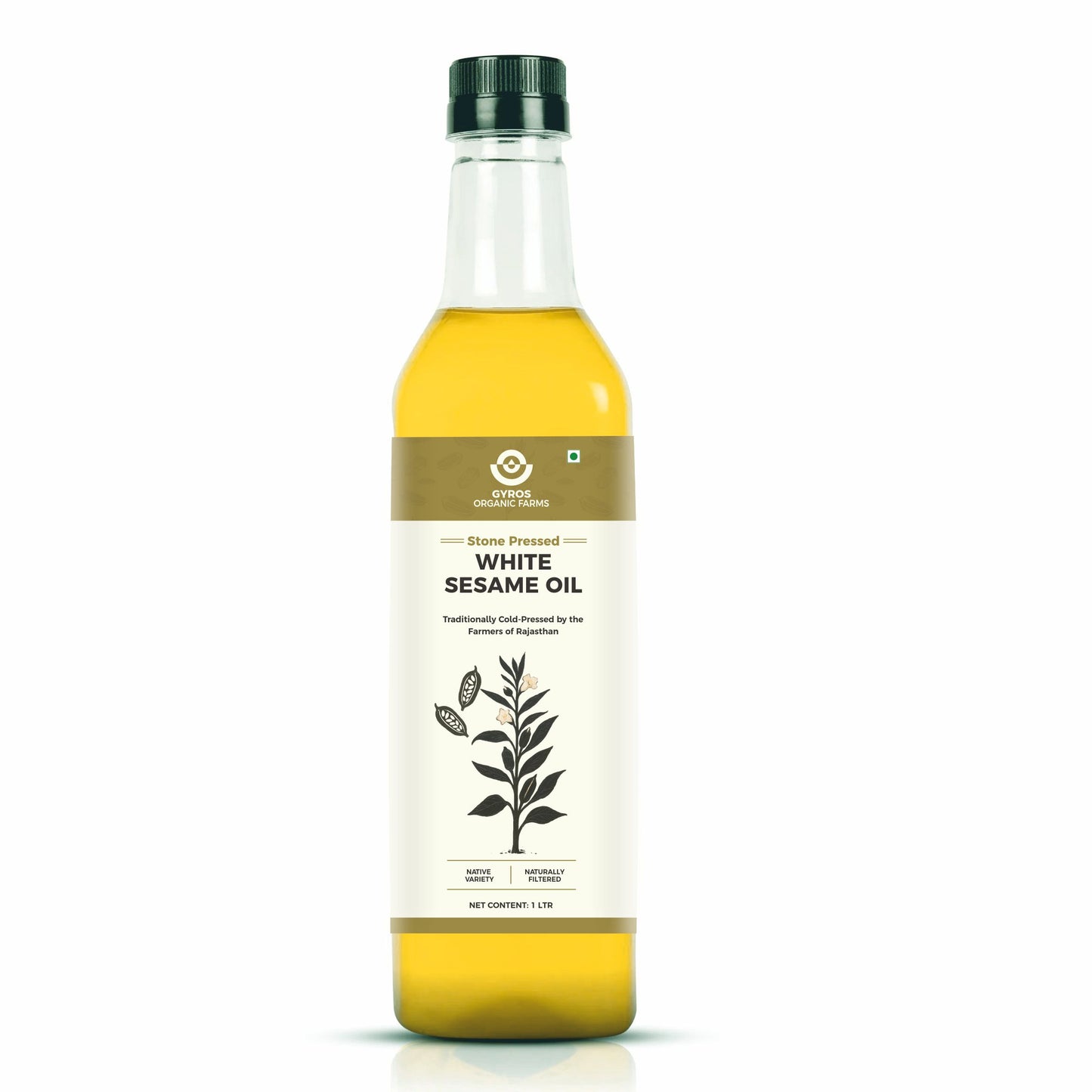 Stone Cold Pressed White Sesame Oil | 100% Natural | Unfiltered | Packed With Nutrition