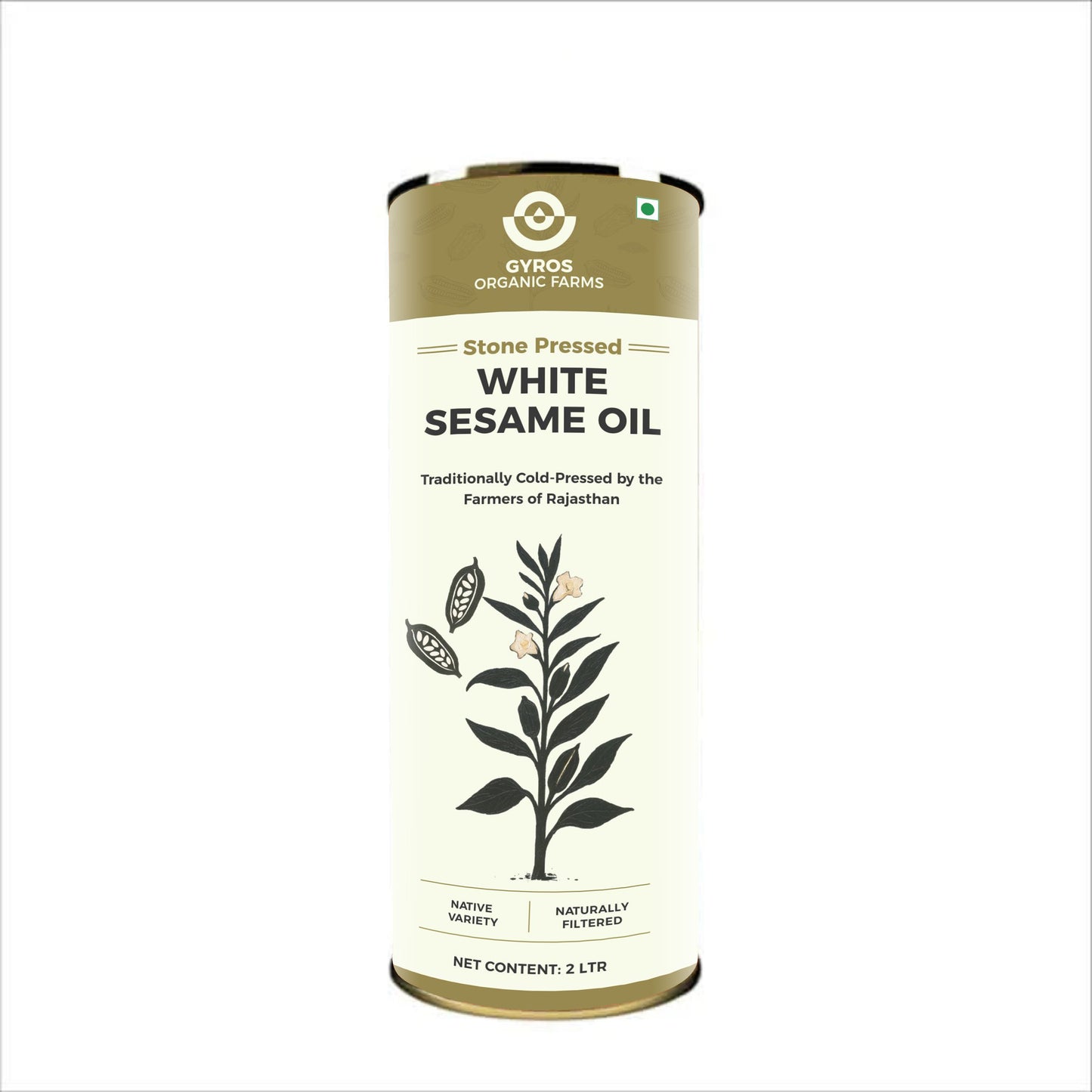 Stone Cold Pressed White Sesame Oil | 100% Natural | Unfiltered | Packed With Nutrition