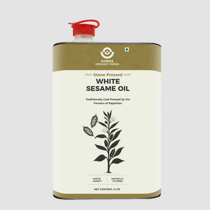 Stone Cold Pressed White Sesame Oil | 100% Natural | Unfiltered | Packed With Nutrition