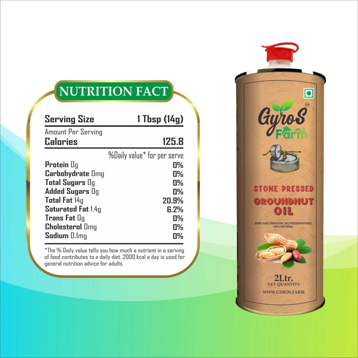 Stone Cold Pressed Groundnut Oil Combo | 2L + 2L | zero Adulteration | Sieve Filtered