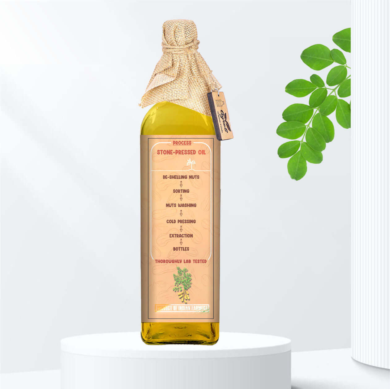 stone pressed groundnut oil