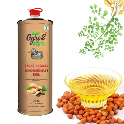 Stone Cold Pressed Groundnut Oil Combo | 2L + 2L | zero Adulteration | Sieve Filtered