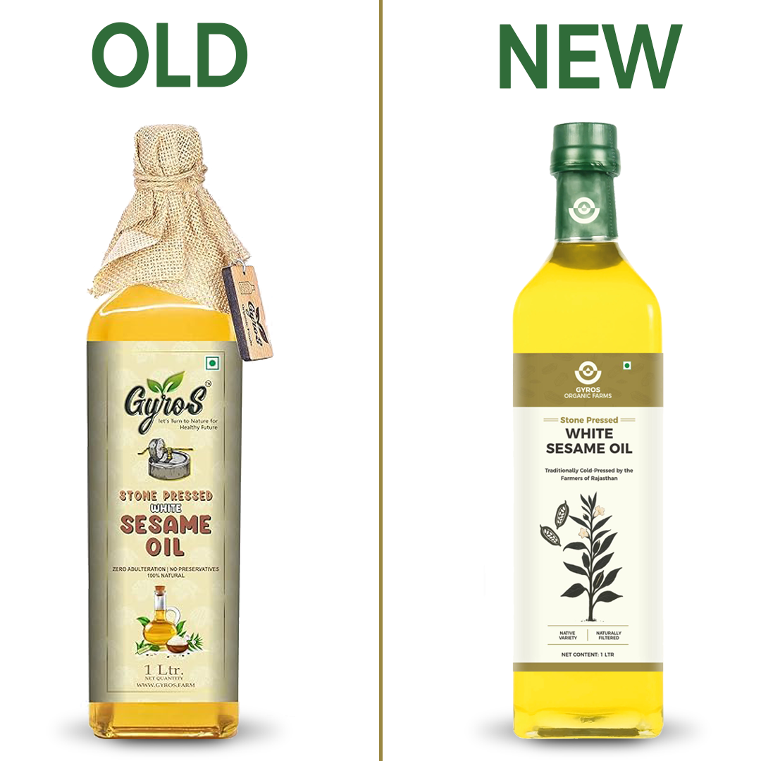 Stone Cold Pressed White Sesame Oil | 100% Natural | Unfiltered | Packed With Nutrition