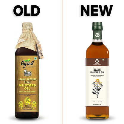 Stone Cold Pressed Black Mustard Oil | 100% Pure | Made From Native Seeds | Zero Preservatives