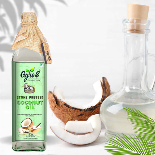 Stone Pressed Coconut Oil - 1L Glass Bottle