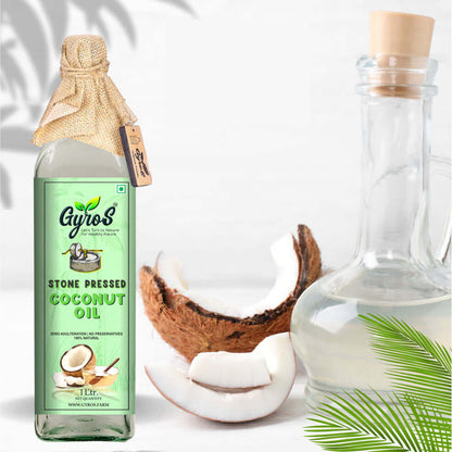 Stone Cold Pressed Black Mustards and Coconut oil | 1L + 1L | Zero Adulteration| Unfiltered | Glass Bottles